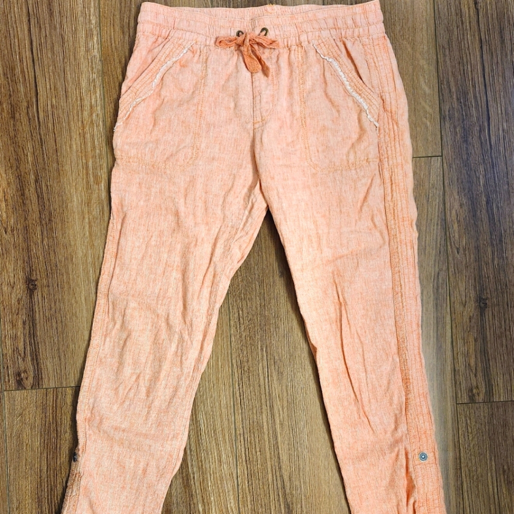 Anthropologie Hei Hei Orange convertible pants